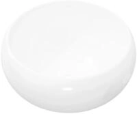 vidaXL Waschbecken Waschbecken Rund Keramik Wei&szlig; 40 x 15 cm, Waschbecken...