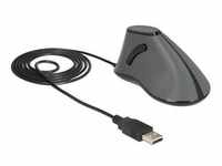 Delock Ergonomische optische 5-Tasten vertikal USB Maus, 1,8m Maus