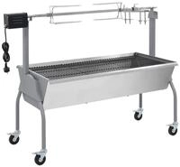 vidaXL Holzkohlegrill Spanferkelgrill Metzgergrill mit elektrischem Antrieb