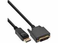 INTOS ELECTRONIC AG InLine® DisplayPort zu DVI Konverter Kabel, schwarz, 0,5m