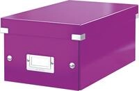 LEITZ Aufbewahrungsbox Ablagebox Click & Store DVD violett