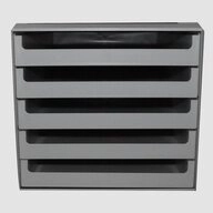M&M Schubladenbox 1 Schubladenbox mit 5 offene Schubf&auml;cher 28,5x26x35,7cm...