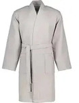 Vossen Unisex-Bademantel Rom Kurzmantel Pique, Kurzmantel, 100% Baumwolle grau...