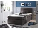 ED EXCITING DESIGN Boxspringbett Hawaii, inkl. einem Bettkasten und Topper grau