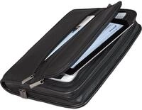 Alassio&reg; Schreibmappe Ringbuchmappe Carpo A4 Leder schwarz