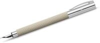 Faber-Castell F&uuml;llfederhalter F&uuml;llhalter Ambition OpArt M White Sand wei&szlig;