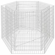 vidaXL Hochbeet Sechseckiges Gabionen-Hochbeet 160&times;140&times;100 cm (1 St)