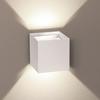 s.luce Wandleuchte LED Außenwandleuchte Ixa IP44 Weiß