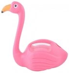 esschert design Gie&szlig;kanne Flamingo Gie&szlig;kanne in rosa Blumen Garten 1,5 Liter...