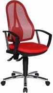 TOPSTAR B&uuml;rostuhl B&uuml;rostuhl Open Point P Plus, OP79A G21 rot, chrom Stoff