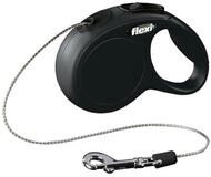 flexi Rollleine New Classic Cat Seil schwarz