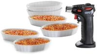 GEFU Flambierbrenner Cr&egrave;me Br&ucirc;l&eacute;e Set CARMELLO, 5 + 2-tlg. 1 Flambierbr