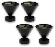 Dynavox D&auml;mpfer 4er Set Sub-Watt-Absorber, 22-24mm, Schwarz