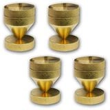 Dynavox D&auml;mpfer 4er Set Sub-Watt-Absorber, 35-41mm, Messing