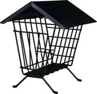 TRIXIE Futterstation Heuraufe zum Aufstellen - schwarz - 20 &times; 23 &times; 20 cm
