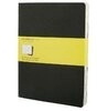 MOLESKINE Notizbuch Moleskine Cahier XL, kariert, schwarz, 3er-Set