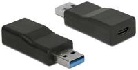 Delock 65696 Kabeladapter USB 3.1 Gen 2 Type-A USB 3.1 Gen 2 Type-C Schwarz