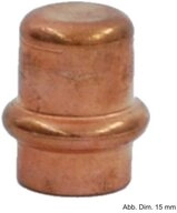 Viega Wasserrohr Viega Profipress Verschlusskappe Kupfer, Serie 2456, 15 mm