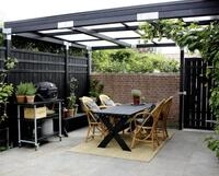 PLUS Gartenzaun Plus Zaunelement Rustik 180 x 158 cm schwarz