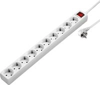Hama Mehrfachstecker, 10-fach, mit Schalter, 3,0m, wei&szlig; Steckdosenleiste...