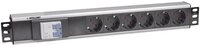 Intellinet Netzwerkschrank 19&Prime; 6-fach Steckdosenleiste, Schutzkontakt, 1.5 HE