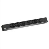 Bachmann 19" 1HE 12x C13 1x Klemme Steckdosenleiste (Kabell&auml;nge 2 m), 333.830