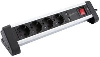IOIO 41224 Mehrfachsteckdose, 4-fach Steckdosenleiste mit Schalter 2x USB...