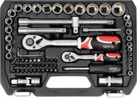 Yato Werkzeugset Werkzeugsatz 1/4'' und 1/2'' 72-tlg., (Werkstatt, Garage,...