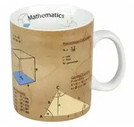 K&ouml;nitz Becher Wissensbecher Math Englisch 460 ml, Porzellan bunt