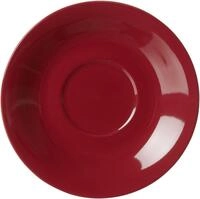 Ritzenhoff & Breker Untertasse Doppio Jumbo-Untertasse &Oslash; 17cm Porzellan rot,...