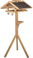 TRIXIE Vogelhaus Vogelfutterhaus mit St&auml;nder - braun - 55 &times; 27 &times; 53 cm/1,40 m