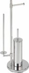 WENKO WC-Garnitur Universalo, integrierter Toilettenpapierhalter und