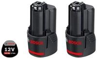 Bosch Professional 2 x GBA 12V 3.0Ah Akku Set 12 V 3,0 Ah Li-Ion 2 St&uuml;ck