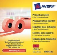 Avery Zweckform Etiketten Handauszeichner-Etiketten 2-zeilig permanent rot...