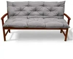 Beautissu Bankauflage Flair BR Bankauflage Hellgrau, 150x50x50cm, Sitzkissen...
