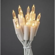 KONSTSMIDE LED-Lichterkette LED Mini-Lichterkette 20er warmwei&szlig; Kabel wei&szlig;...
