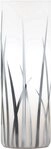 EGLO Tischleuchte RIVATO Tischlampe, Nachttischlampe, Glas mit Dekor, wei&szlig;, chrom,