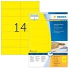 HERMA Etikettenpapier Herma Etiketten permanent haftend 105 x 42,3 mm gelb 100...