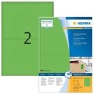 HERMA Etikettenpapier Herma Etiketten permanent haftend 199,6 x 143,5 mm gr&uuml;n...