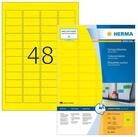 HERMA Etikettenpapier Herma Etiketten permanent haftend 45,7 x 21,2 mm gelb 100...