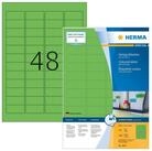 HERMA Etikettenpapier Herma Etiketten permanent haftend 45,7 x 21,2 mm gr&uuml;n...
