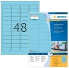 HERMA Etikettenpapier Herma Etiketten permanent haftend 45,7 x 21,2 mm blau 100...