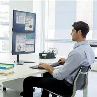 FELLOWES Monitor-Halterung Doppel-Monitorarm vertikal Professional Series...