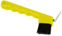 Kerbl Pfotenschutz Kerbl Hufkratzer Hauklingen mit B&uuml;rste gelb 321148