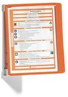 DURABLE Tafel Wandhalter 5 Sichttafeln orange m.Profil 5 Sichttafeln