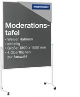 magnetoplan&reg; Anzeigetafel Moderationstafel mit Rollen - 150x120cm - Filz -...