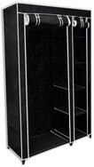vidaXL Kleiderschrank NA Kleiderschrank Faltbarer Stoffschrank Schwarz...