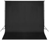 vidaXL Fotohintergrund Fotohintergrund-System 600 x 300 cm Schwarz