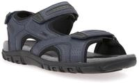Sandale GEOX "UOMO SANDAL STRADA", Herren, Gr. 40, blau (navy, dunkelgrau),
