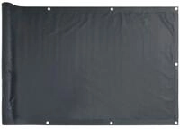 vidaXL Balkonsichtschutz Balkonabdeckung Oxfordgewebe 75x400 cm Anthrazit